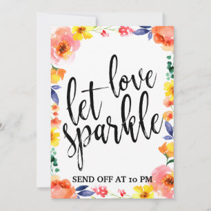 Sparkler Envoyez-Nous Un Mariage Floral Abordable
