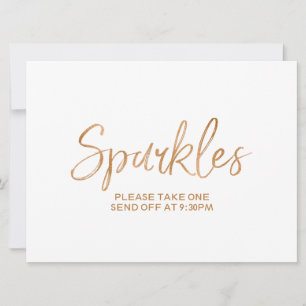 "Sparkles" Envoyer Rose or Lettre Signal