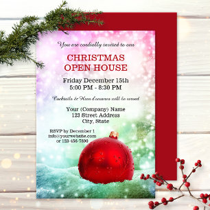 Sparkling Company Holidays Open House Invitation