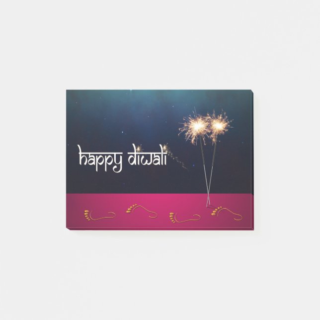 Sparkling Happy Diwali - Post-it® Notes (Devant)