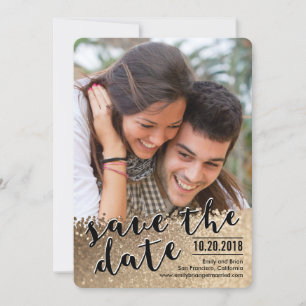 Sparkling Love Photo Enregistrer La Carte Date