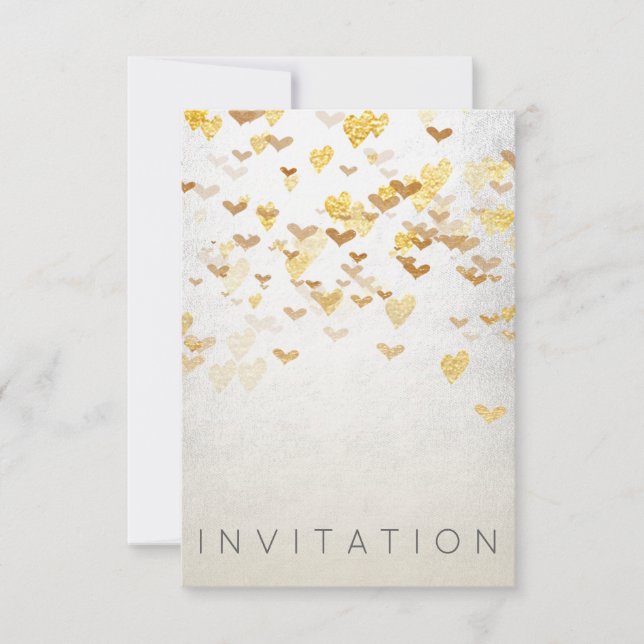 Sparkly Surprise Party Invitation Gold Argent (Devant)
