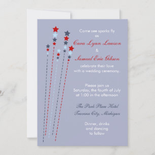 Sparks Vol du 4 juillet Faire-part de mariage