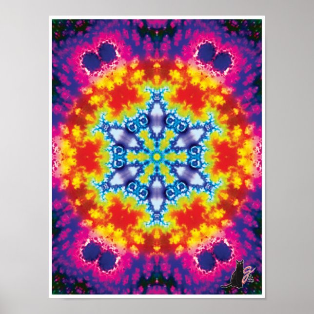 Sparky Kinetic Collage Kaleidoscope Poster (Devant)