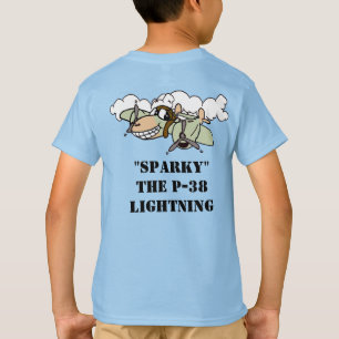 Sparky, le T-shirt P-38 Lightning Cartoon