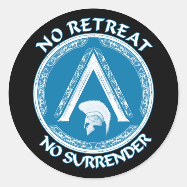 Spartan Guerrier et Sticker Symbole Lambda (Devant)