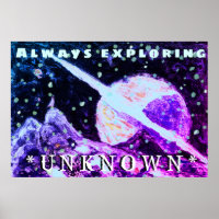 Spatial Wanderer Explorer Poster Art inconnu Impri