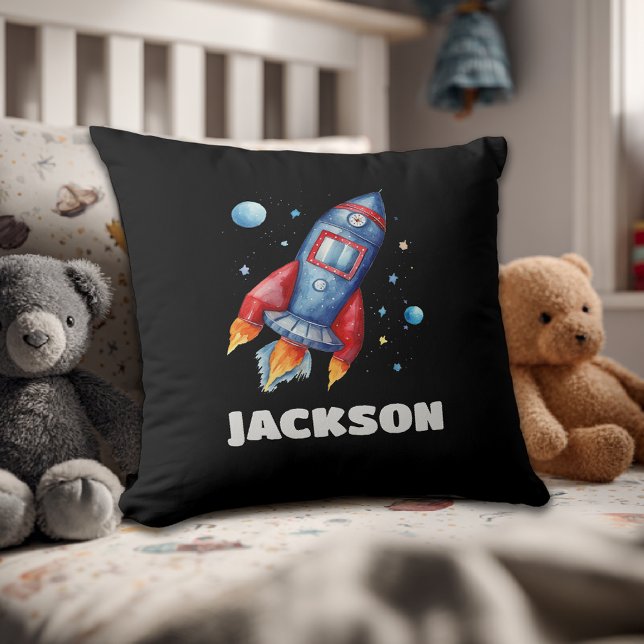 Spatiale Rocket Personnalisé Enfants Coussin (Créateur téléchargé)