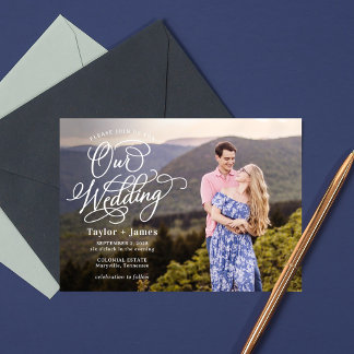 Special Day Elegant Photo Faire-part de mariage