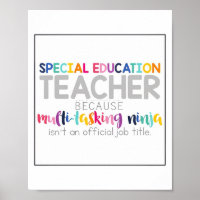 Special Education Teacher Posters