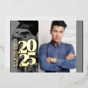 Spécial Graduation Foil Invitation Aigle Ajouter p