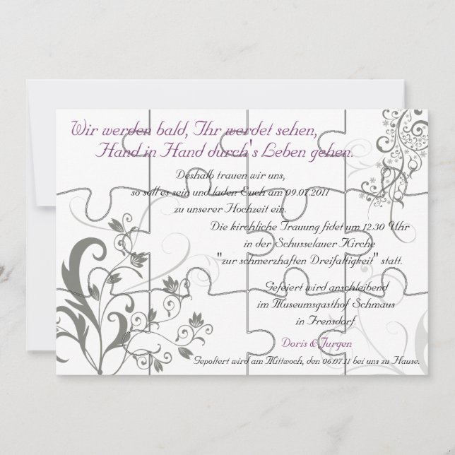 Special Order Vines "Faux" Puzzle Card-12 pièces (Devant)