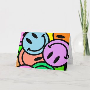 Special Rainbow Smiley Carte de remerciements