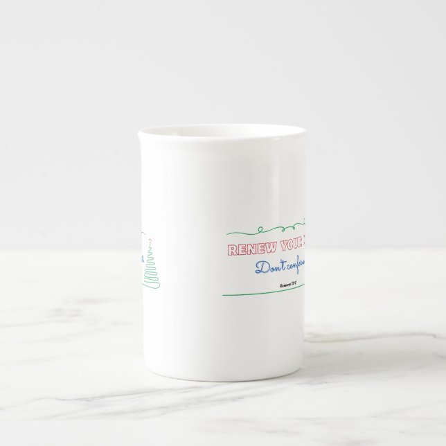 Spécialité Mug w message d'espoir et de transforma (Devant)