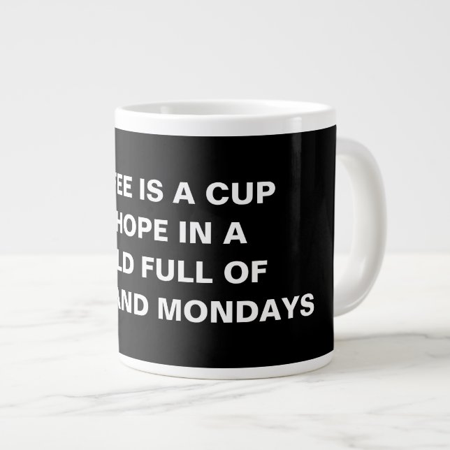 Specialty Minimalist Funny Coffee Quote Mug (Devant droit)
