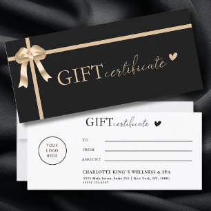 Spécifique au client, Logo, Certificat cadeau d'en