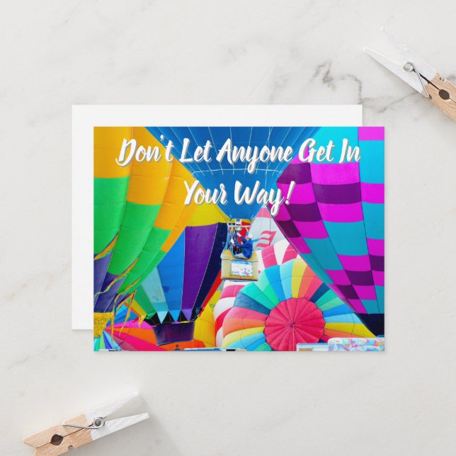 Spectacle de ballon à air chaud (Devant/Arrière en situation)