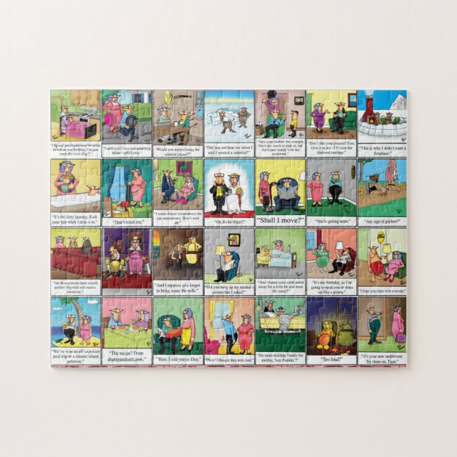 Spectacles amusants Mariage Humour Puzzle (Horizontal)