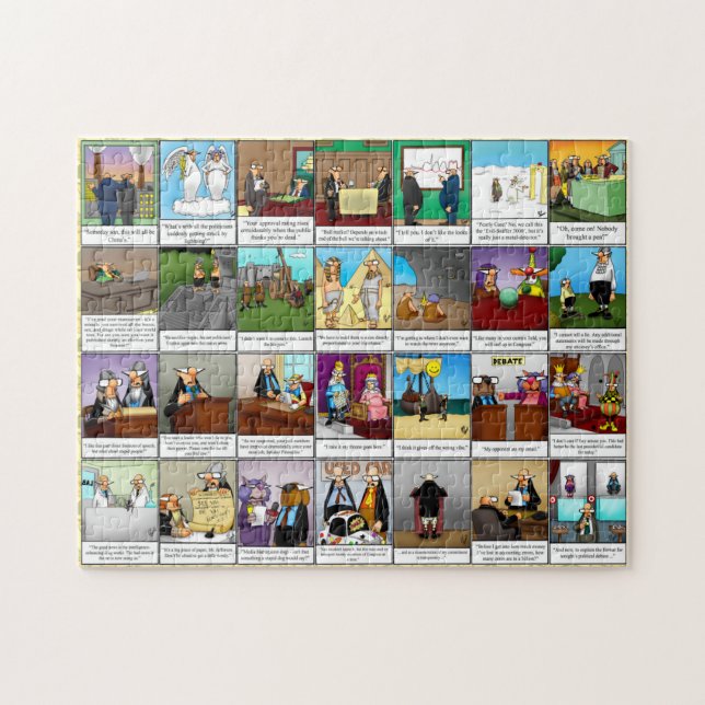 Spectacles amusants Puzzle de l'humour politique (Horizontal)