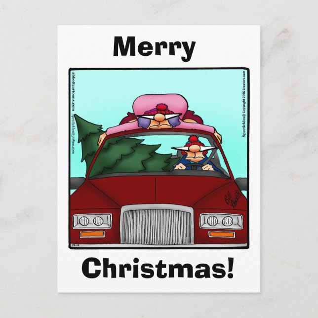 Spectacles de cartes postales pour Humours de Noël (Devant)