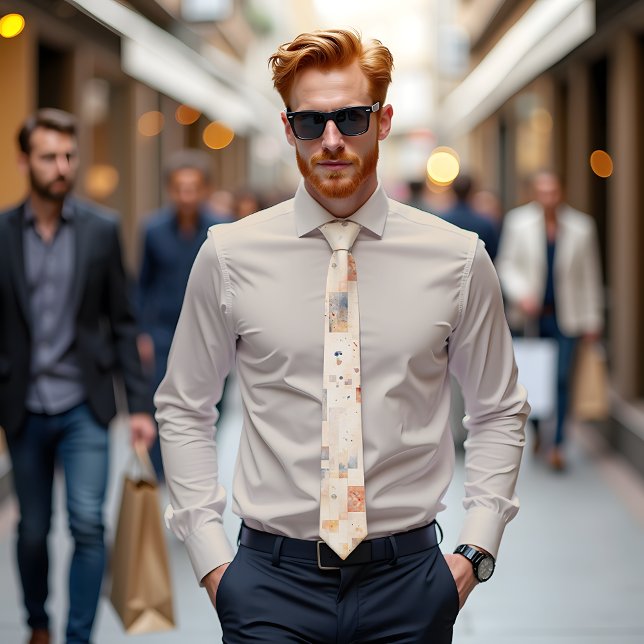 Spectre subtil Cravate d'art Abstrait (Créateur téléchargé)