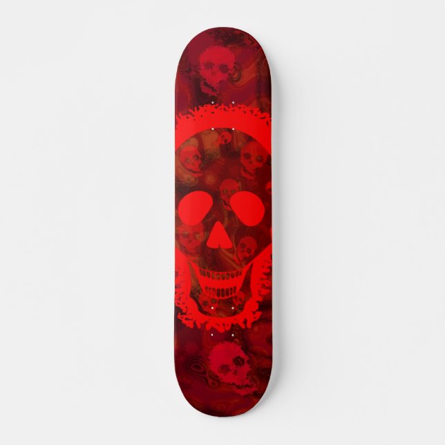 Spectres crâniens Big Skull Red skateboard (Devant)