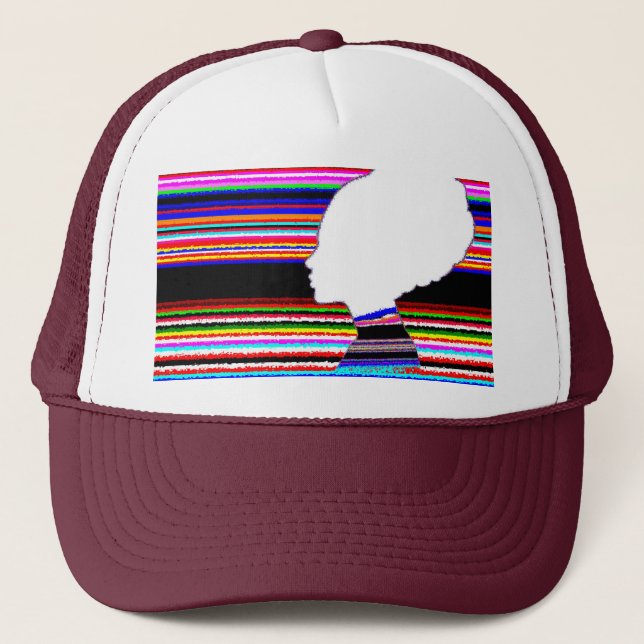 Spectrum White Profile – Casquette Trucker Pop Art (Devant)