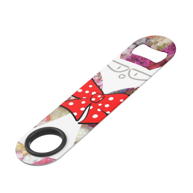 Speed Bottle Opener Chat blanc (Devant angulaire)