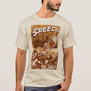 SPEED Comics T-shirt Brown