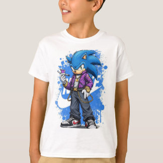 Speed Drip – Style Sonic Urbain T-Shirt pour Enfan