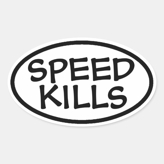 Speed Kills Autocollants (Devant)