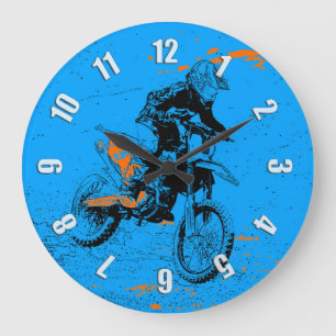 Speed Racer - Motocross Racer Grande horloge