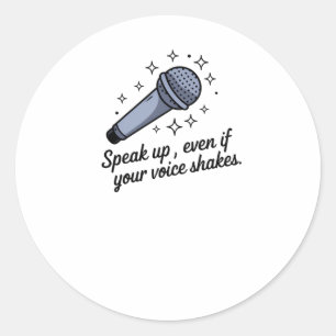 Speed Up - Autocollant de microphone Motivationnel