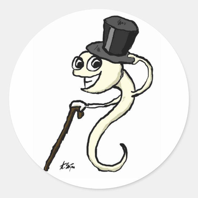 Sperme dans les stickers à chapeau supérieur (Devant)