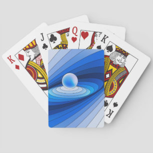 Sphère Avec Des Ondes Classiques Cartes De Jeu