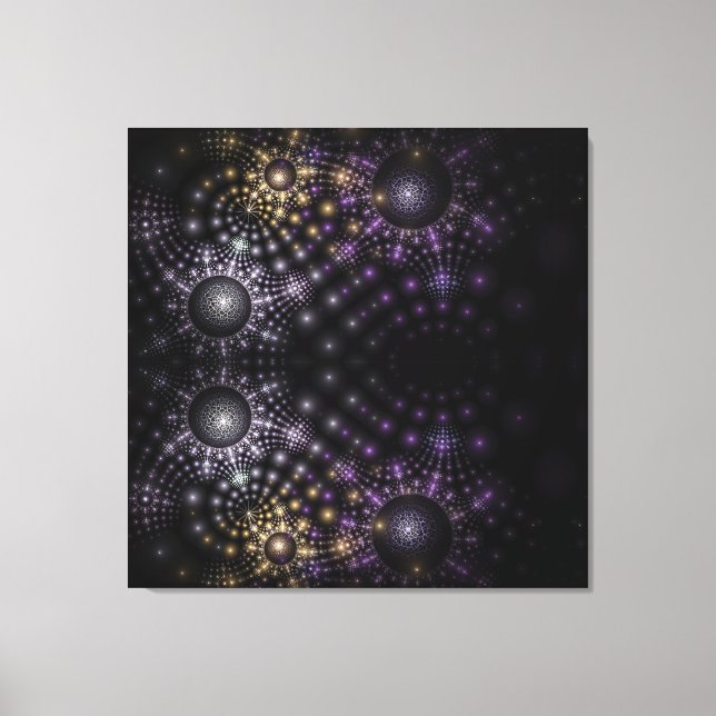 Sphère fractale Mandala Universe toile étirée (Recto)