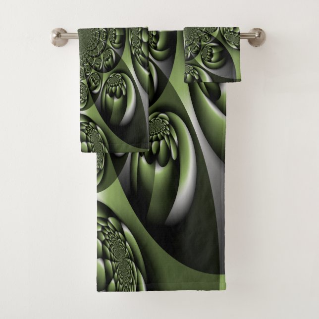 Sphères miniatures de forêt verte blanche (En situation)