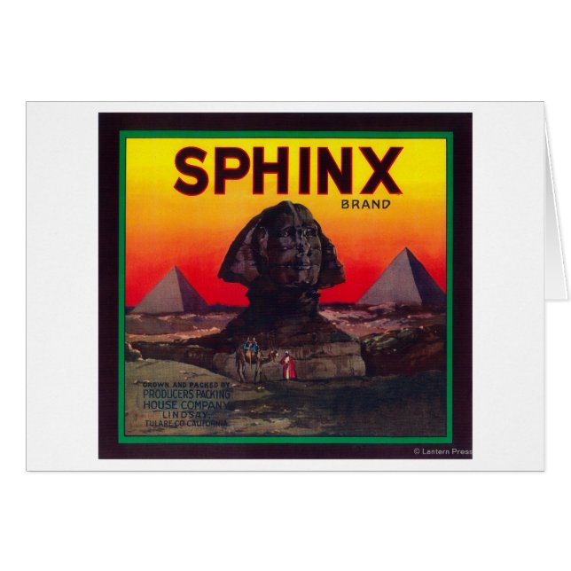 Sphinx Orange LabelLindsay, CA (Devant horizontal)