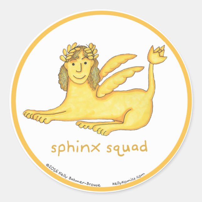 Sphinx Squad autocollants ronds (Devant)