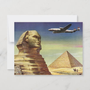 Sphinx vintage de Gizeh, Pyramides d'Egypte