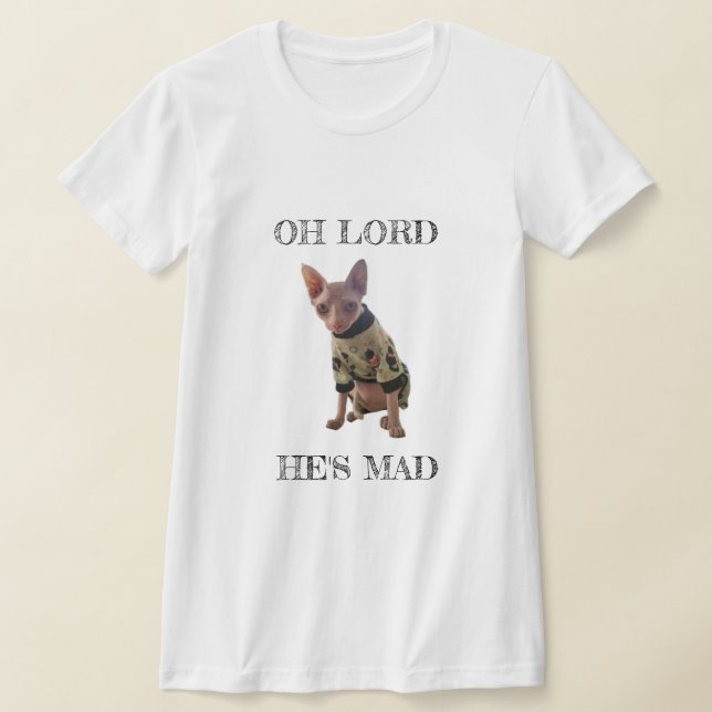 Sphynx Chat Funny T-Shirt (Poser)