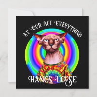 Sphynx Chat sur la colline Anniversaire