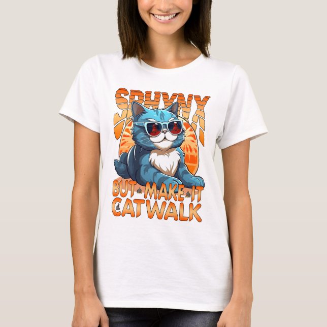 Sphynx, mais faites-le marcher. T-shirts (Devant)