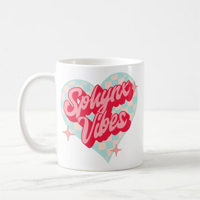 Sphynx Vibes de chat Mug (Gauche)