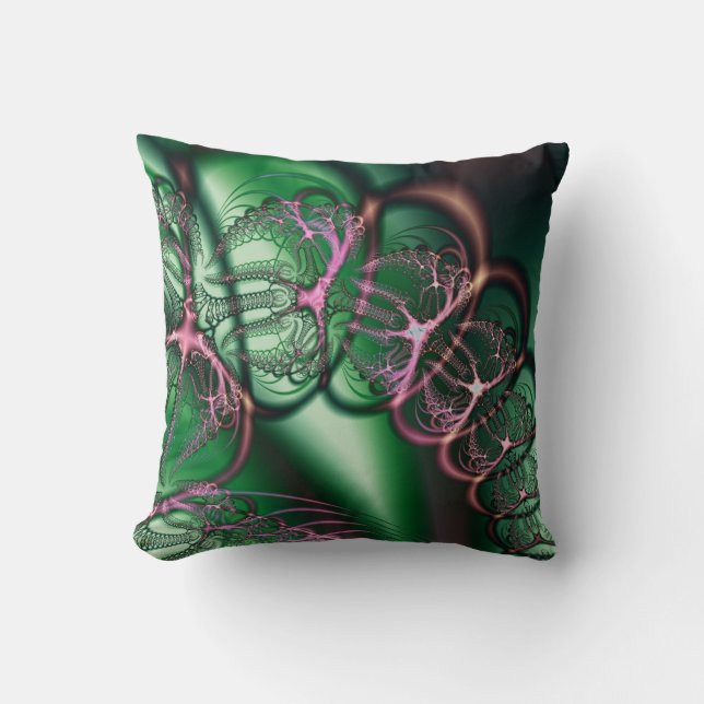 Spider Bubbles Fractal American Mojo Coussin (Recto)