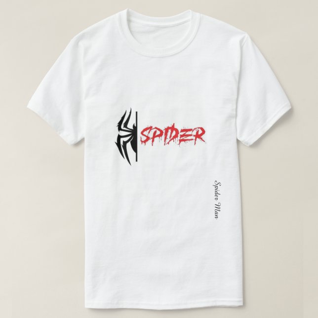 Spider Graphic Unisex T-Shirt – Typography Mix (Design devant)