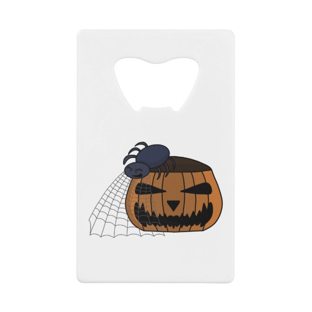 Spider in the web in the halloween pumpkin (Devant)