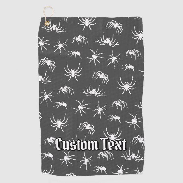 Spider Silhouettes Motif serviette de golf (Devant)