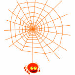 Spider Web Halloween Photo Sculpture<br><div class="desc">Spider web Halloween design. Ce design est personnalisable et est disponible pour une variété de produits. L'ajout de texte est facultatif.</div>