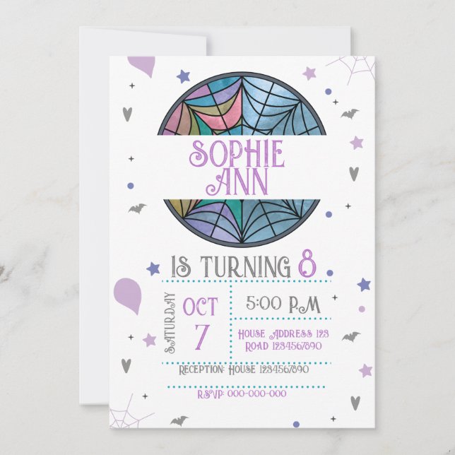 Spider Web Invitation (Devant)